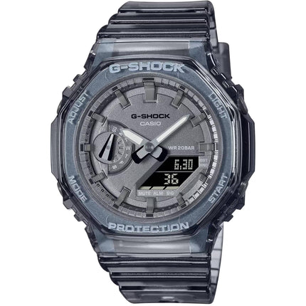 Casio Women's Watch - G-Shock Grey and Black Ana-Digi Dial Strap | GMAS2100SK-1A ,