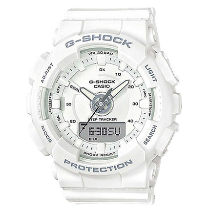 Casio Women's Watch - G-Shock White Ana-Digi Dial Shock Resistant Strap | GMAS130-7A ,