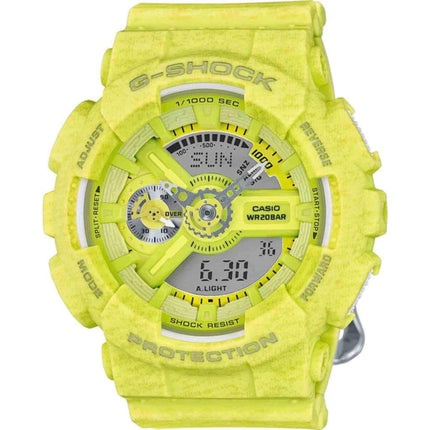 Casio Women's Watch - G-Shock Yellow and Grey Ana-Digi Dial Strap | GMAS110HT-9ACR ,