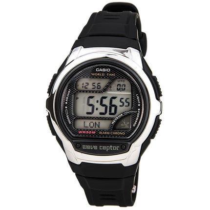 Casio Men's Waveceptor Atomic Digital Illuminator Rubber Strap Digital Chrono Watch | WV58A-1A ,