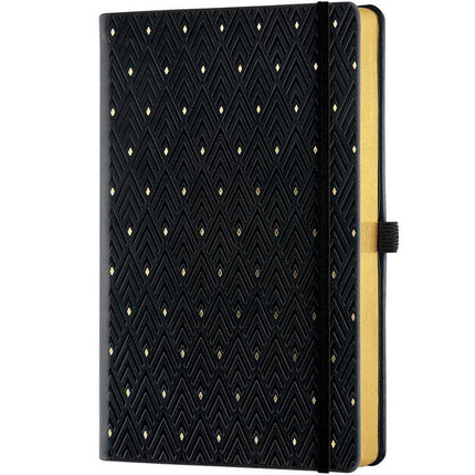 Castelli A5 Notebook - Copper and Gold Diamonds Gold, Blank, Black | QC8QL-464 ,