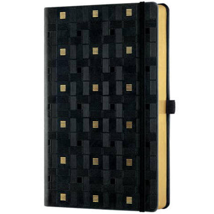 Castelli A5 Notebook - Copper and Gold Weaving Gold, Blank, Black | QC8QM-464 ,