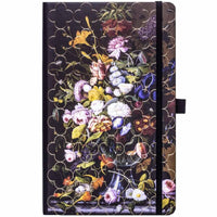 Castelli A5 Notebook - Vintage Floral Ivory Paper Medium, Ruled, Peony | QC6CB-001 ,