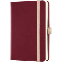 Castelli A6 Notebook - Aquarela Ivory Pages, Ruled, Black Cherry | QC225-002 ,