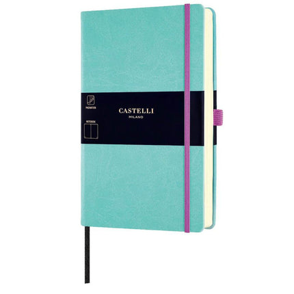 Castelli A6 Notebook - Aquarela Ivory Pages, Ruled, Jade Green | QC225-118 ,