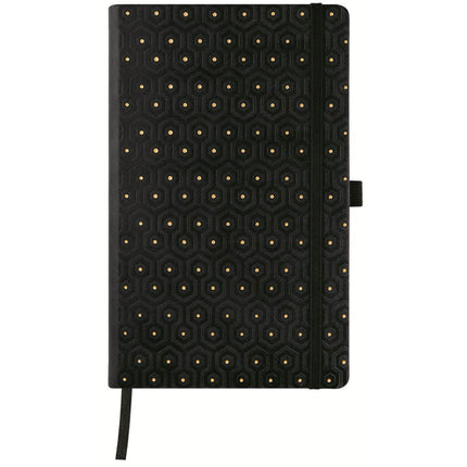 Castelli Notebook - Copper and Gold Medium A5, Blank, Honeycomb Gold | QC8NT-464 ,