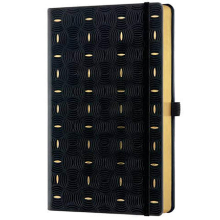 Castelli Notebook - Copper and Gold Medium A5, Ruled, Rice Grain Gold | QC6QK-464 ,