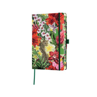 Castelli Notebook - Eden Jungle Design Medium A5, Blank, Leopard | QC8BI-006 ,