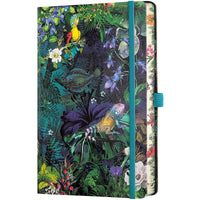 Castelli Notebook - Eden Jungle Design Medium A5, Blank, Lily | QC8BI-001 ,