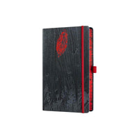 Castelli Notebook - Foresta Card Cover Medium A5, Ruled, Leaf | QC6QG-503 ,