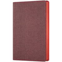 Castelli Notebook - Harris Tweed Cover Medium A5, Blank, Maple Red | QC8D9-387 ,