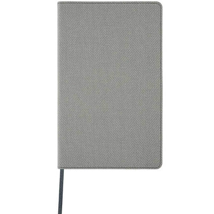 Castelli Notebook - Harris Tweed Cover Medium A5, Blank, Oyster Grey | QC8D9-628 ,