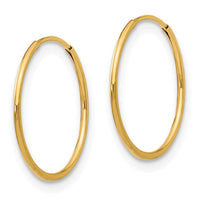 Madi K Kid's 14k 1mm Hoop Earrings ,