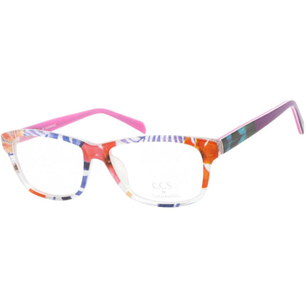 Ccs By Coco Song Men's Eyeglasses - Clear Lens Multicolor Square | CCS102 03-09 ,