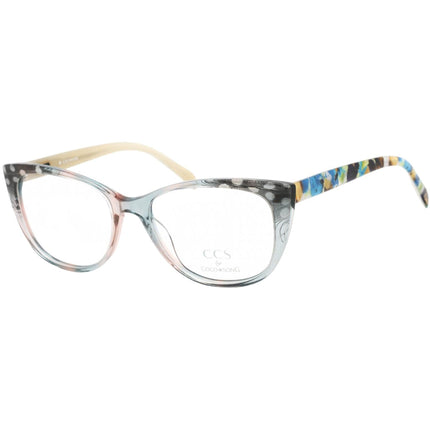 Ccs By Coco Song Unisex Eyeglasses - Clear Lens Multicolor Cat Eye | CCS110 04-09 ,