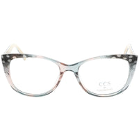 Ccs By Coco Song Unisex Eyeglasses - Clear Lens Multicolor Cat Eye | CCS110 04-09 ,
