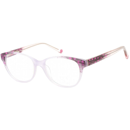 Ccs By Coco Song Unisex Eyeglasses - Clear Lens Purple/White Frame | CCS104 05-09 ,