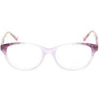 Ccs By Coco Song Unisex Eyeglasses - Clear Lens Purple/White Frame | CCS104 05-09 ,