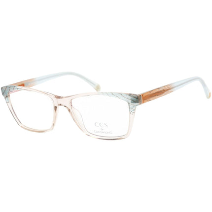 Ccs By Coco Song Unisex Eyeglasses - Clear Lens Sky Blue/Orange Frame | CCS105 04-09 ,