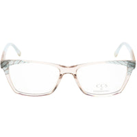 Ccs By Coco Song Unisex Eyeglasses - Clear Lens Sky Blue/Orange Frame | CCS105 04-09 ,