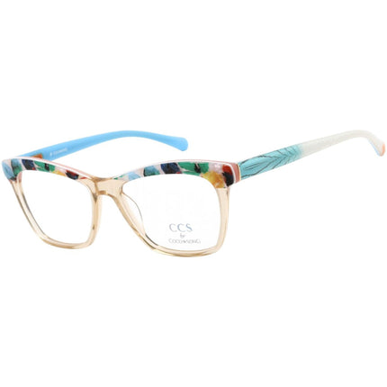 Ccs By Coco Song Unisex Eyeglasses - Clear Lens Square Plastic Frame | CCS111 02-09 ,