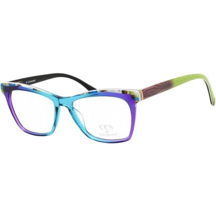 Ccs By Coco Song Unisex Eyeglasses - Multicolor Square Plastic Frame | CCS111 01-09 ,