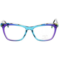 Ccs By Coco Song Unisex Eyeglasses - Multicolor Square Plastic Frame | CCS111 01-09 ,