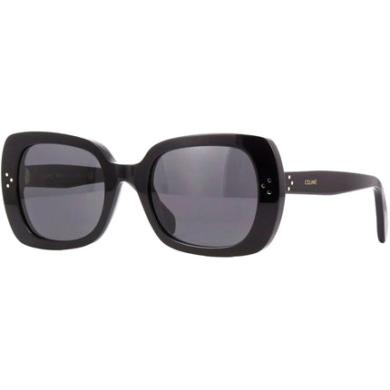 Celine Women's Sunglasses - Dark Grey Lens Shiny Black Cat Eye Frame | CL40188I 01A ,