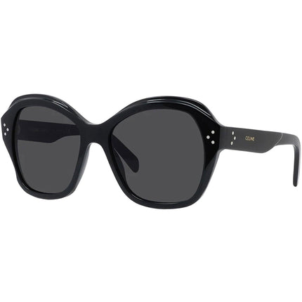 Celine Women's Sunglasses - Dark Grey Lens Shiny Black Plastic Frame | CL40200I 01A ,