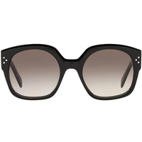 Celine Women's Sunglasses - Full Rim Shiny Black Acetate Square Frame | CL40168I 01F ,