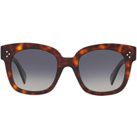 Celine Women's Sunglasses - Full Rim Tortoise Acetate Square Frame | CL4002UN 54D ,