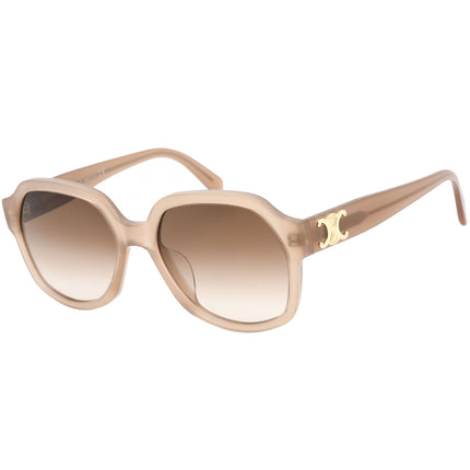 Celine Women's Sunglasses - Gradient Lens Beige Plastic Square Frame | CL40189F 45F ,