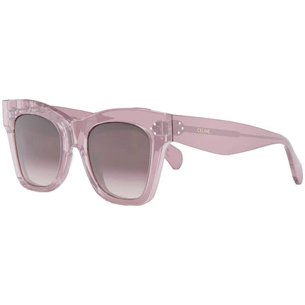 Celine Women's Sunglasses - Gradient Lens Lilac Plastic Cat Eye Frame | CL4004IN 78Z ,