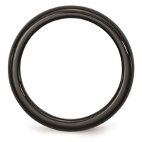 Ceramic Black 4mm Polished Band ,