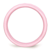 Ceramic Pink 4mm Faceted Polished Band ,