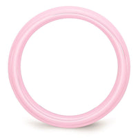 Ceramic Pink 4mm Polished Band ,
