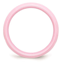 Ceramic Pink 6mm Polished Band ,