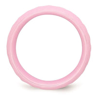 Ceramic Pink Faceted 7.5mm Polished Band ,