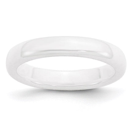 Ceramic White 4mm Polished Band ,