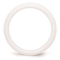Ceramic White 6mm Polished Band ,