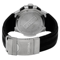 Certina Men's Chrono Watch - DS Cascadeur Black Dial Rubber Strap | C003.417.17.051.00 ,