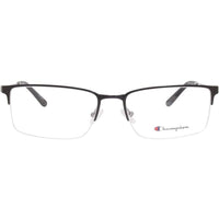 Champion Men's Eyeglasses - Demo Lens Matte Black Rectangular Frame | CUPUSHX C01 ,