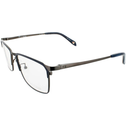 Champion Men's Eyeglasses - Demo Lens Matte Navy/Gunmetal Frame | CUSNAPUFCA C03 ,