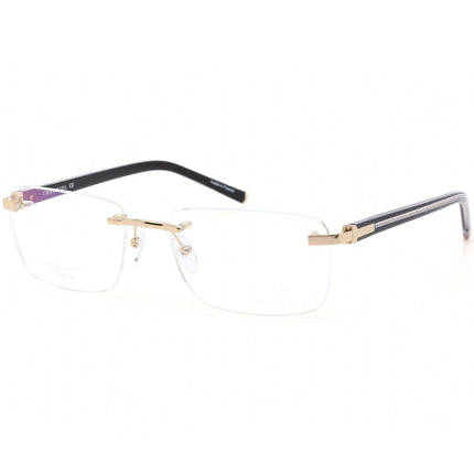 Charriol Men's Eyeglasses - Clear Lens Rimless Shiny Gold/Black Frame | PC75074 C01 ,