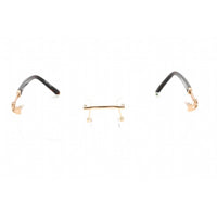 Charriol Men's Eyeglasses - Clear Lens Shiny Gold Metal Square Frame | PC75091 C01 ,