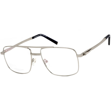 Charriol Men's Eyeglasses - Full Rim Brushed Silver Square Shaped Frame | PC75037 C06 ,