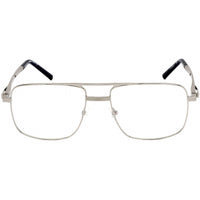 Charriol Men's Eyeglasses - Full Rim Brushed Silver Square Shaped Frame | PC75037 C06 ,