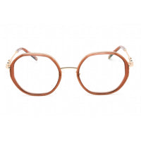 Charriol Men's Eyeglasses - Full Rim Shiny Gold Brown Hexagon Metal | PC71050 C01 ,