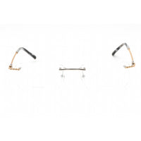 Charriol Men's Eyeglasses - Rimless Shiny Argent/Gold Titanium Frame | PC75098 C02 ,
