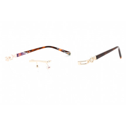 Charriol Men's Eyeglasses - Rimless Shiny Gold Rectangular Metal Frame | PC71051 C01 ,